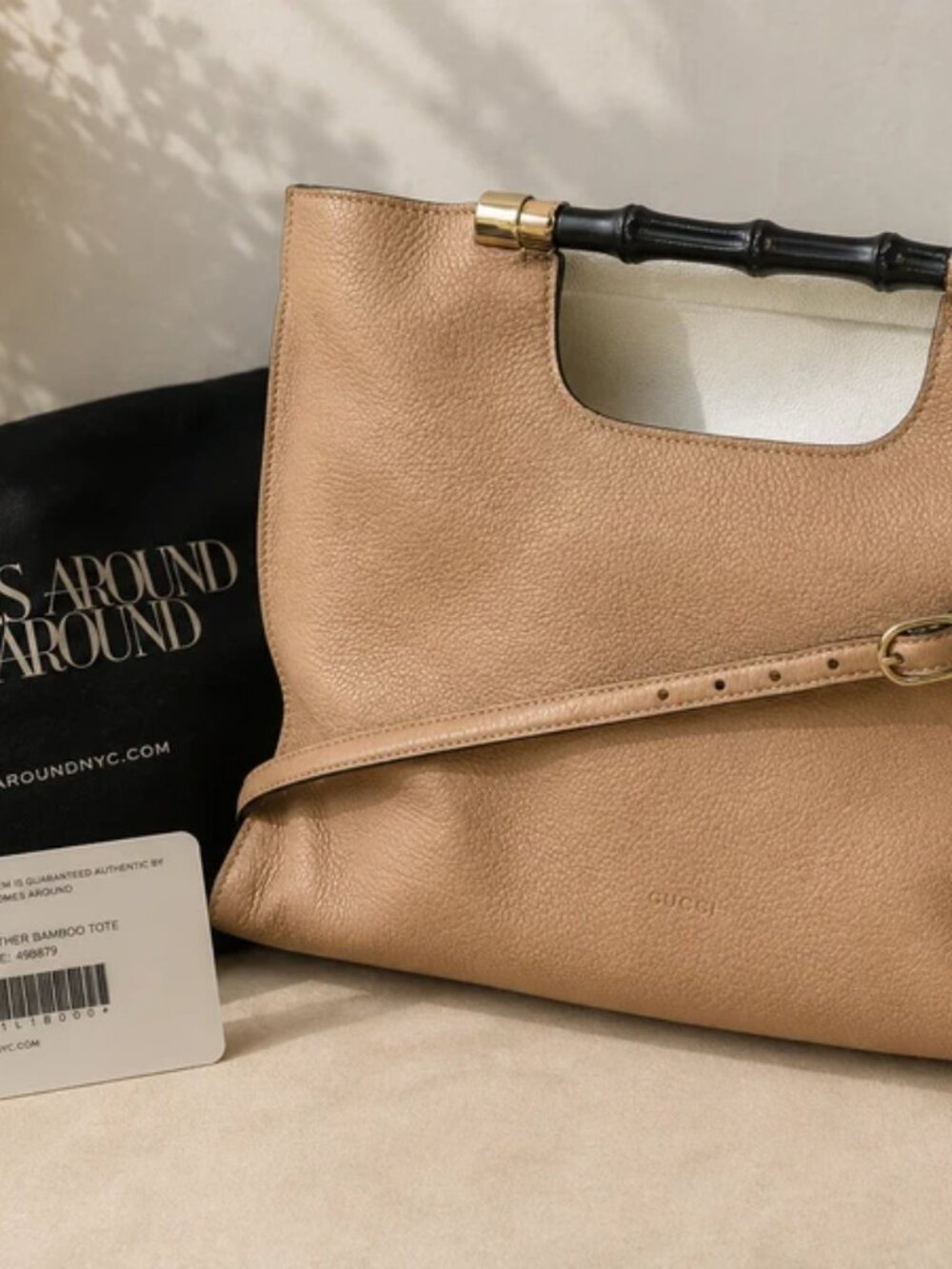 Gucci Bamboo Daily Tote Leather - Wide